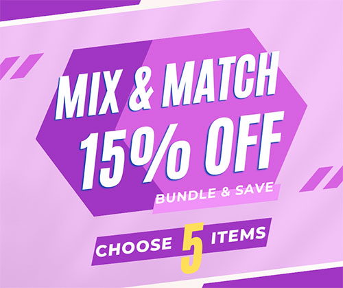 Choose 5 items (SAVE 15%)