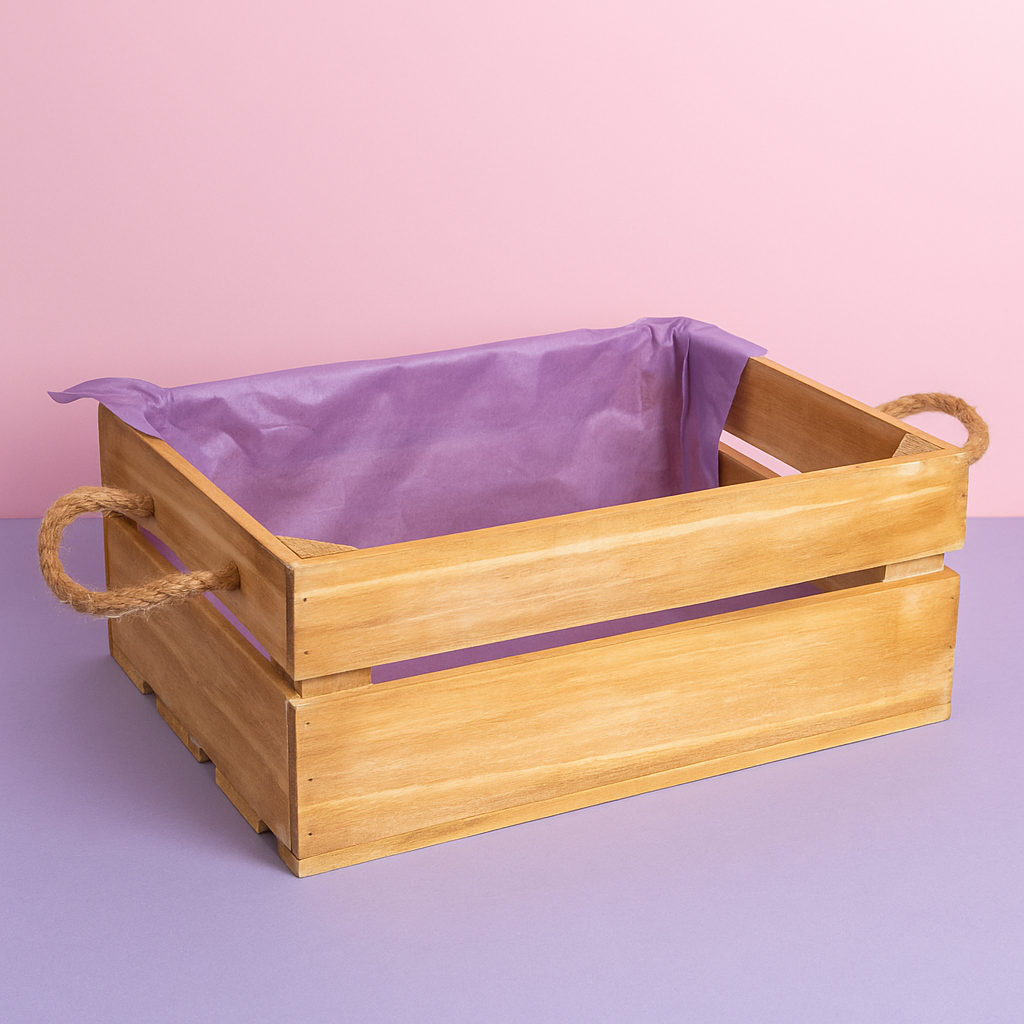 Happiness wood Box - LARGE (Empty gift box)