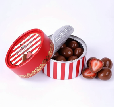 Pianta Strawberry Black Coated Chocolate - 50gm