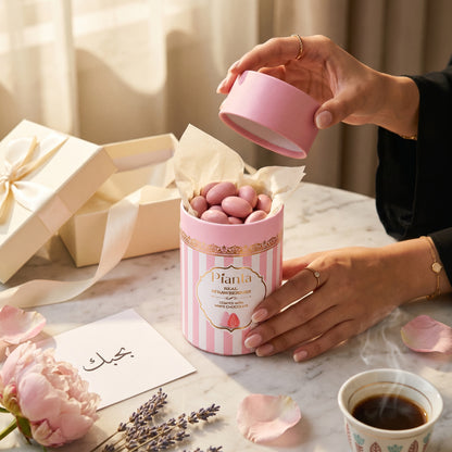 Pianta Strawberry Pink Coated Chocolate - 150gm