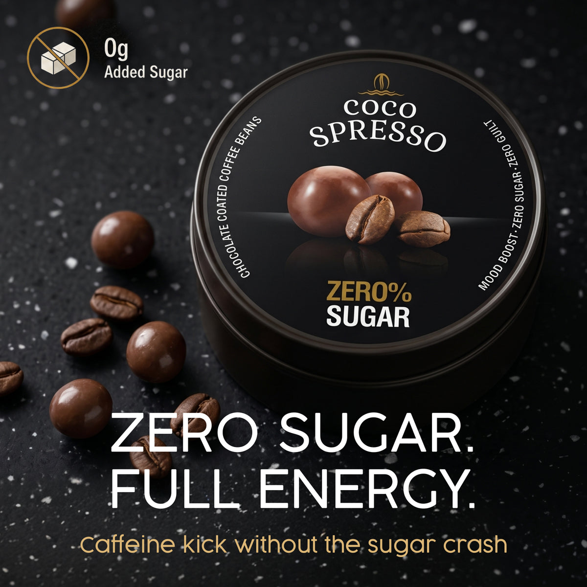 Cocospresso ZERO SUGAR - Coffee coated chocolate