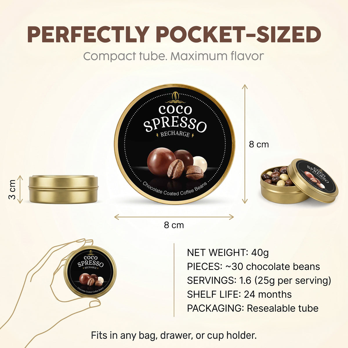 Cocospresso Recharge - Coffee coated chocolate