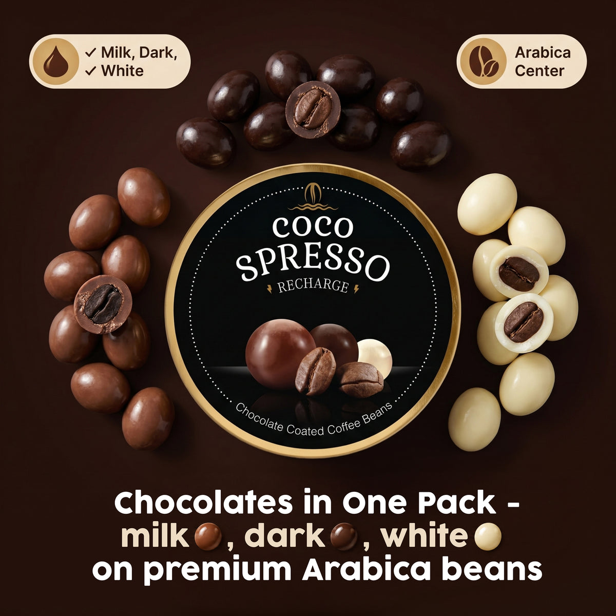 Cocospresso Recharge - Coffee coated chocolate