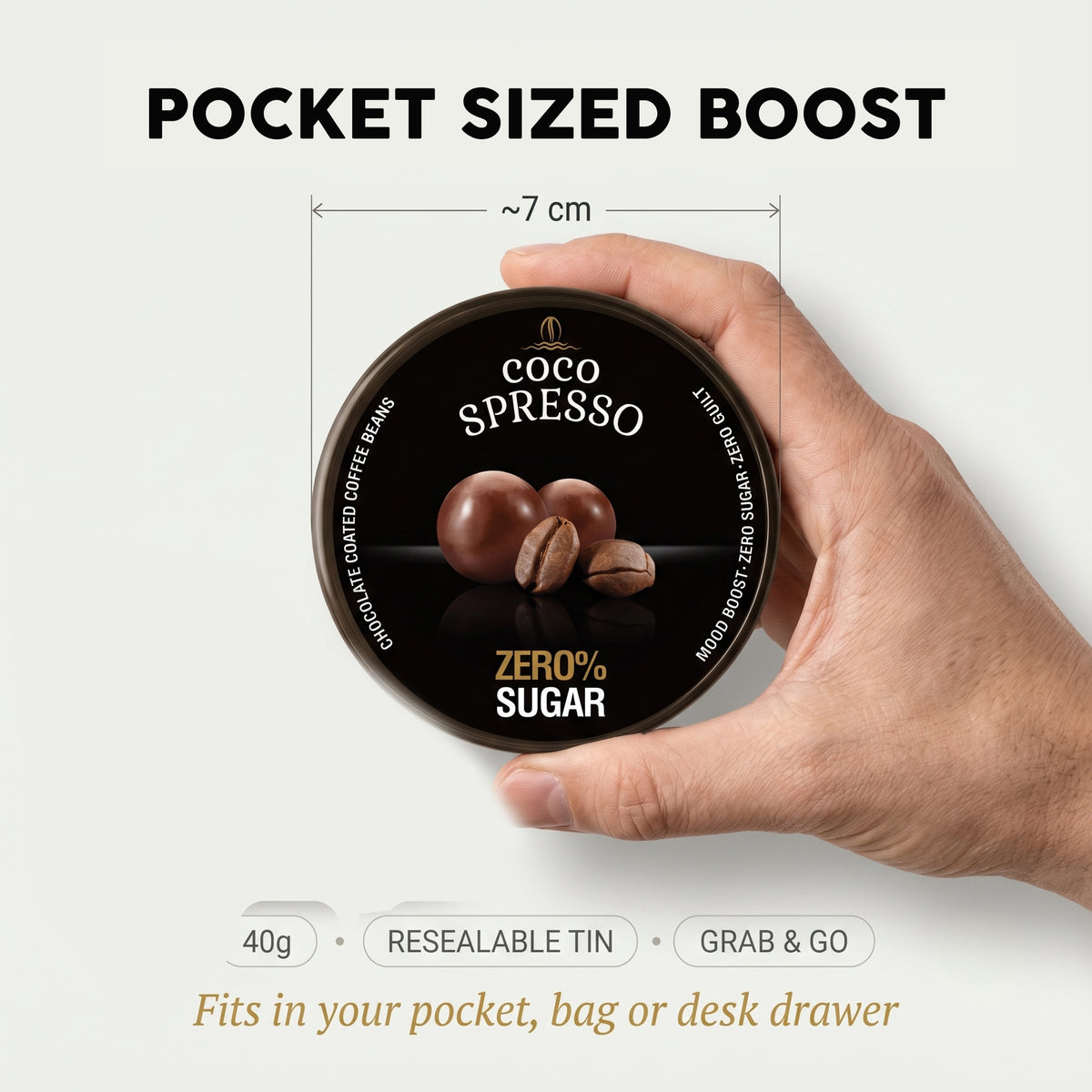 Cocospresso ZERO SUGAR - Coffee coated chocolate