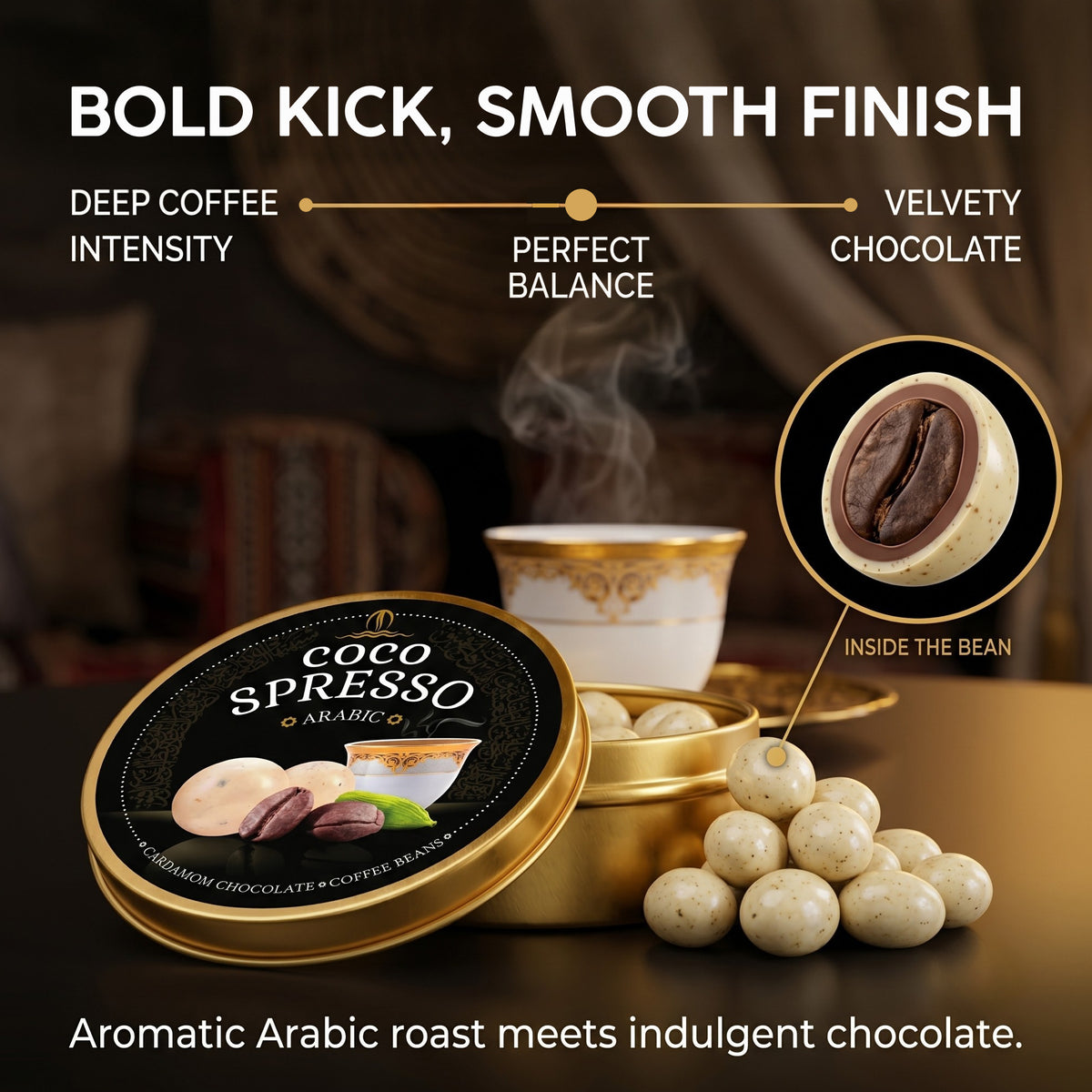 Cocospresso Arabic - Coffee coated chocolate